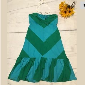 US Polo Assn‎ Blue Green Striped Dress S (x)